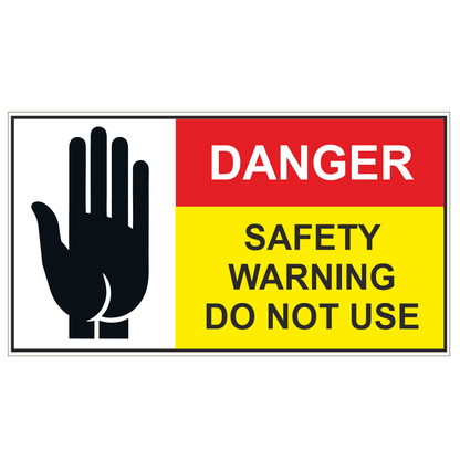 Gas Warning Notice Labels (Standard Size)